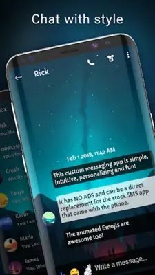Aurora SMS theme android App screenshot 2